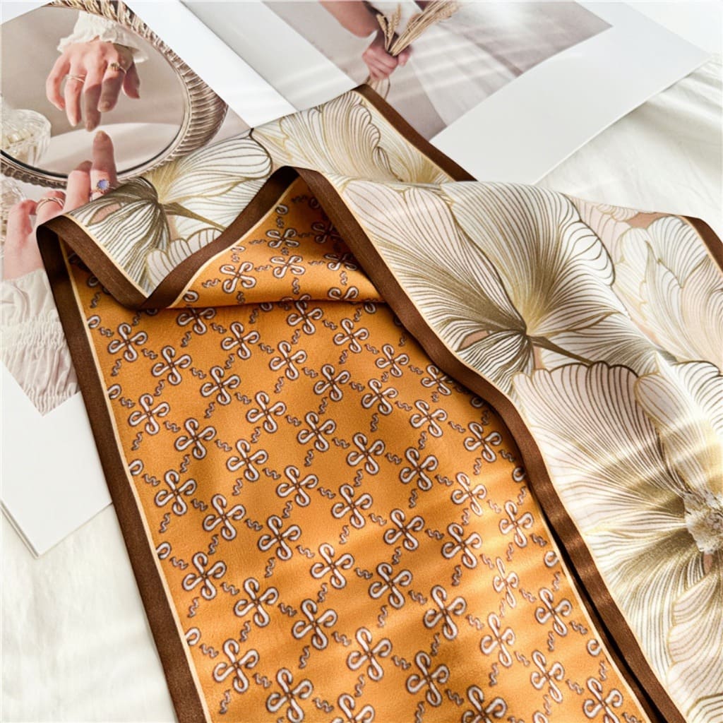 MaraSilk Pure Mulberry Silk Scarf - Ribbon Satin MS676