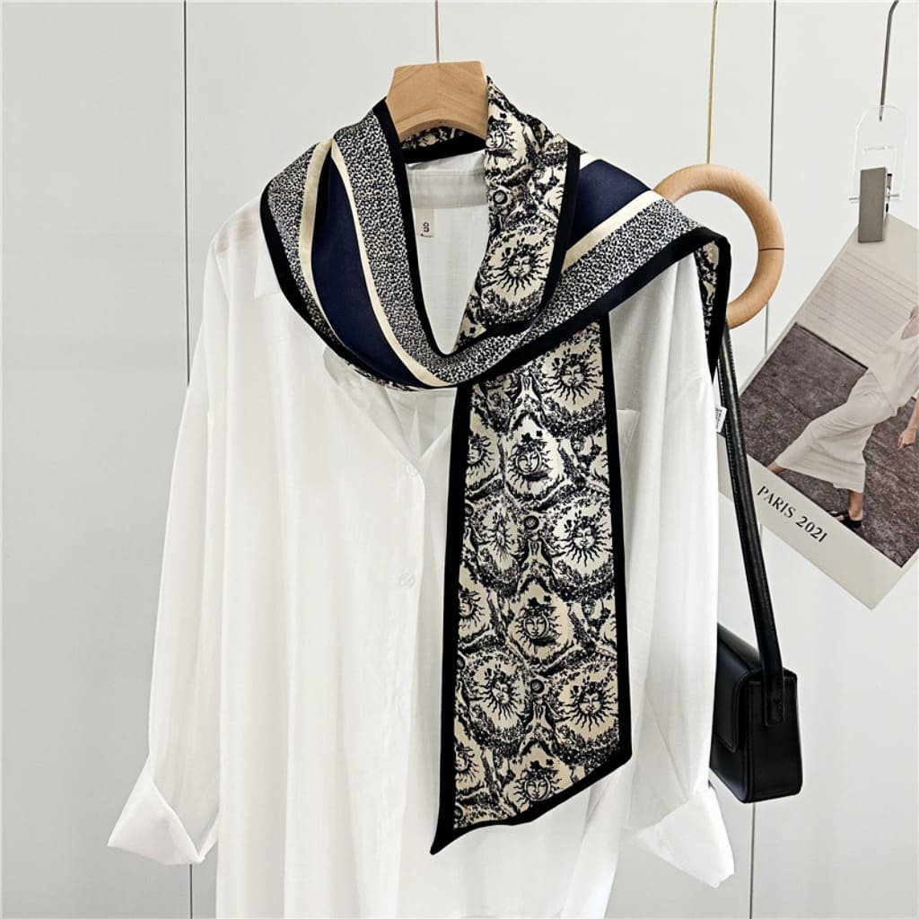 MaraSilk Pure Mulberry Silk Scarf - Ribbon Satin MS677