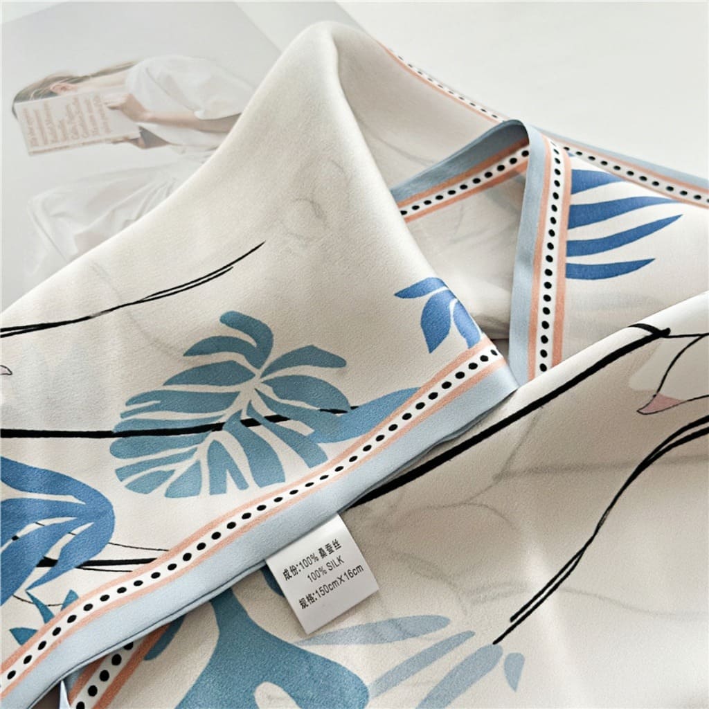 MaraSilk Pure Mulberry Silk Scarf - Ribbon Satin MS678