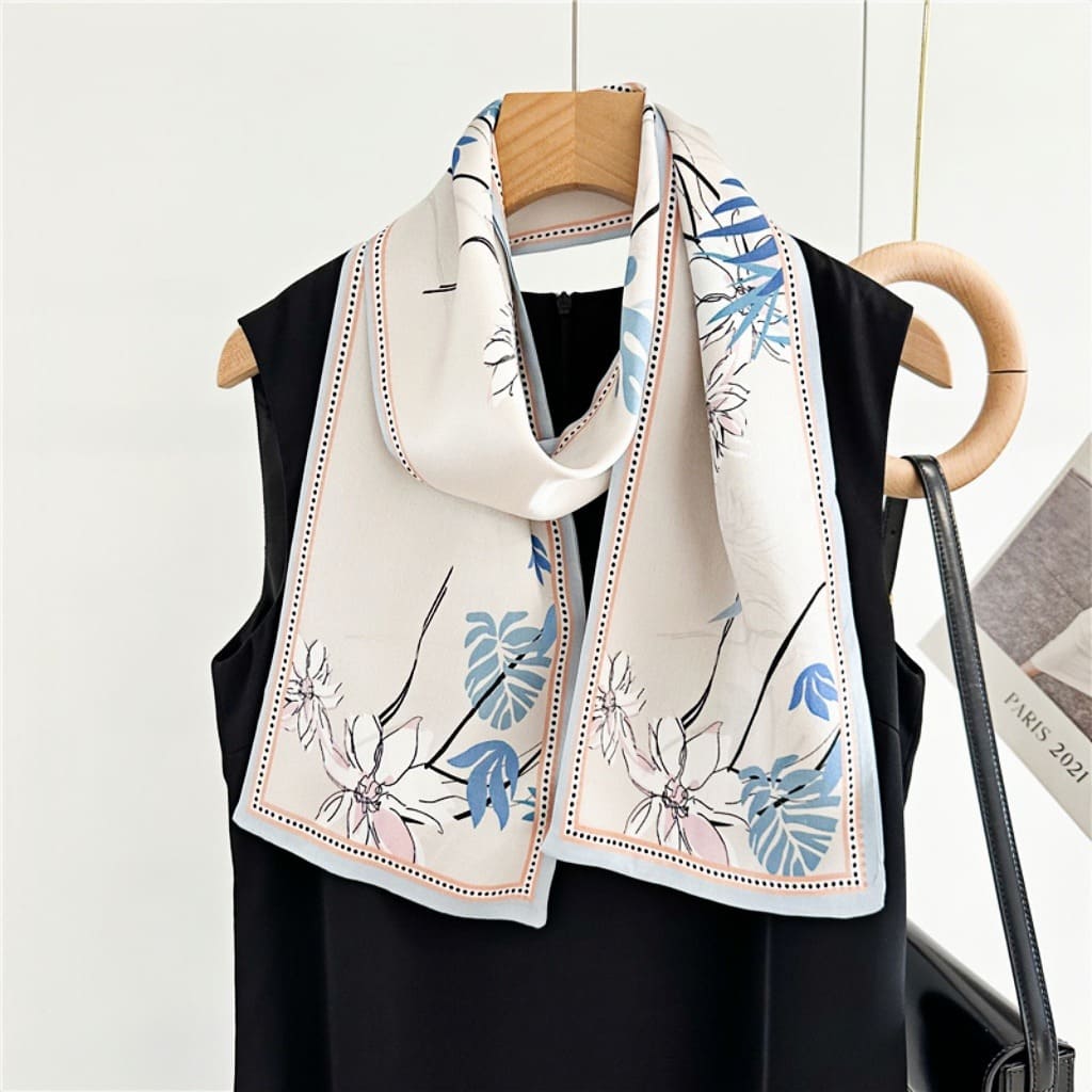 MaraSilk Pure Mulberry Silk Scarf - Ribbon Satin MS678 59" x 6" MS67801