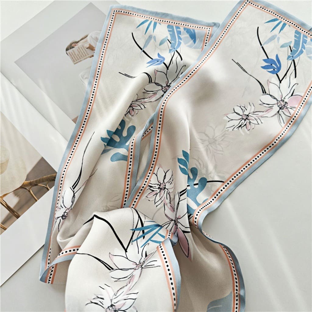 MaraSilk Pure Mulberry Silk Scarf - Ribbon Satin MS678