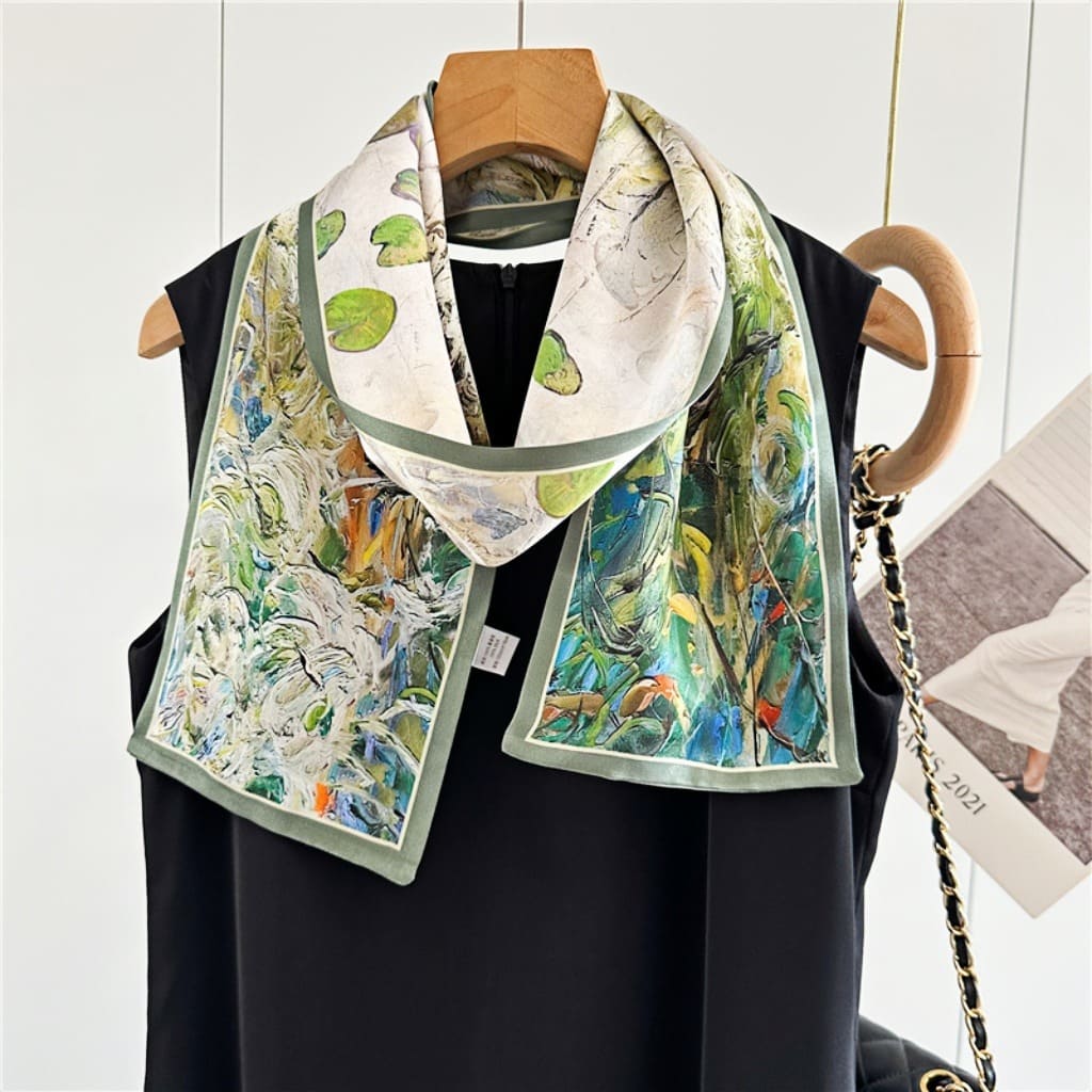 MaraSilk Pure Mulberry Silk Scarf - Ribbon Satin MS680 59" x 6" MS68001