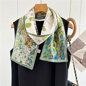 MaraSilk Pure Mulberry Silk Scarf - Ribbon Satin MS680 59" x 6" MS68001