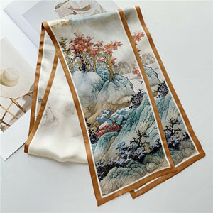 MaraSilk Pure Mulberry Silk Scarf - Ribbon Satin MS681