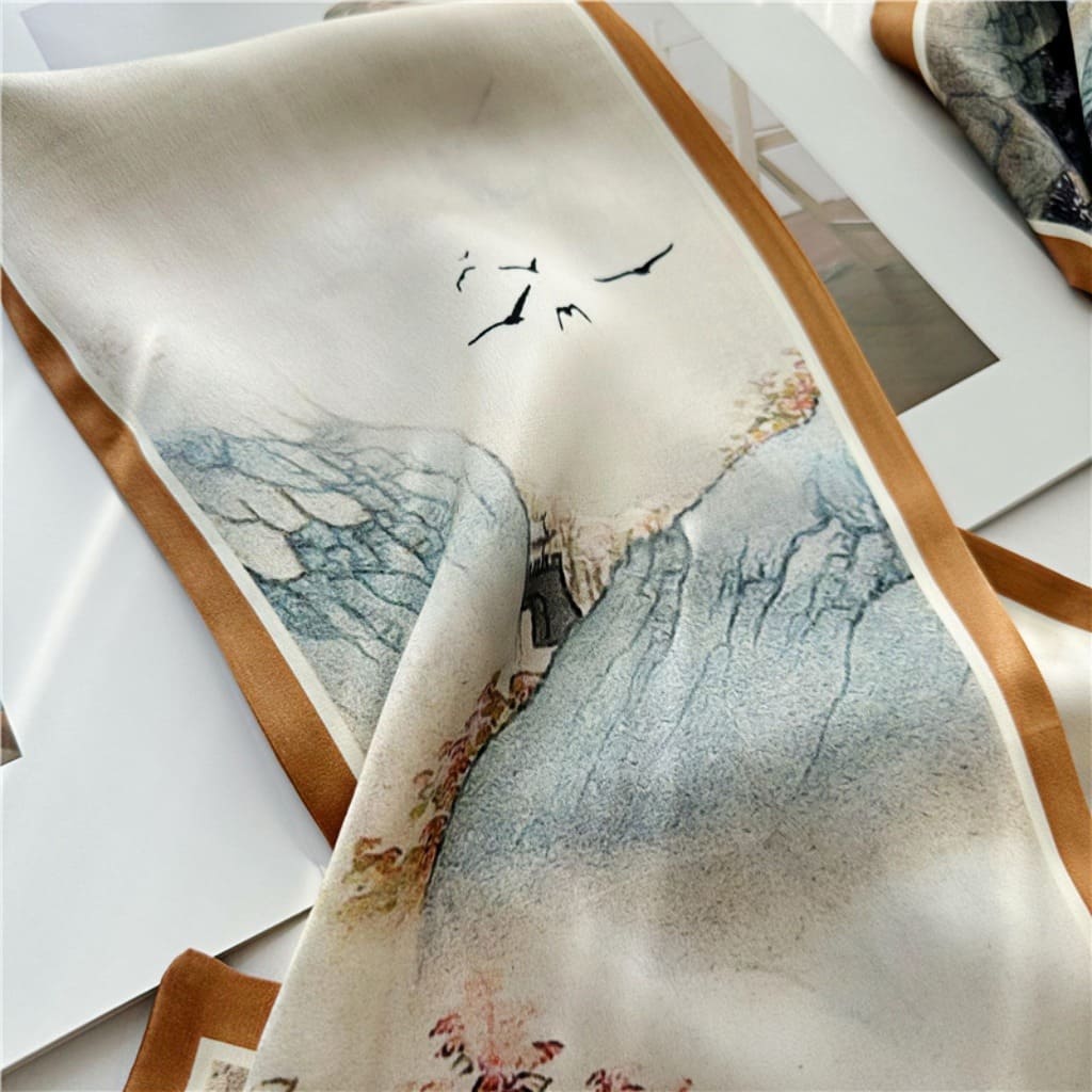 MaraSilk Pure Mulberry Silk Scarf - Ribbon Satin MS681