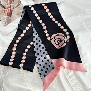 MaraSilk Pure Mulberry Silk Scarf - Ribbon Satin MS683 59" x 6" MS68301