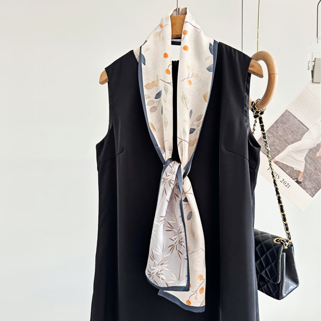 MaraSilk Pure Mulberry Silk Scarf - Ribbon Satin MS684