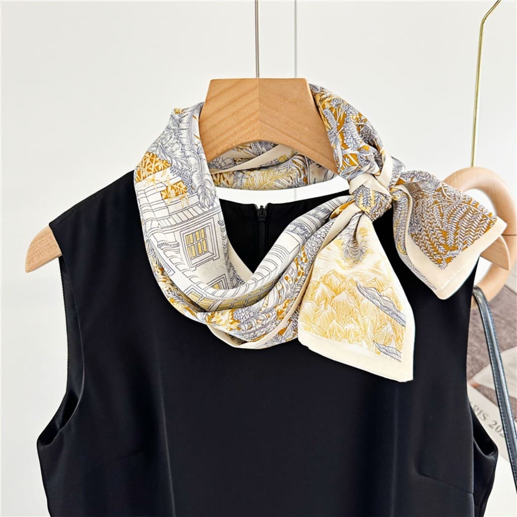 MaraSilk Pure Mulberry Silk Scarf - Ribbon Satin MS686