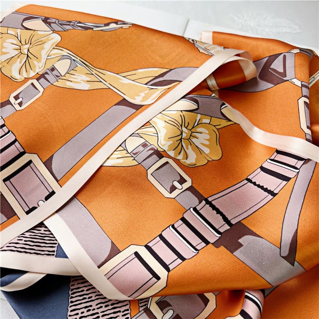 MaraSilk Pure Mulberry Silk Scarf - Ribbon Satin MS691