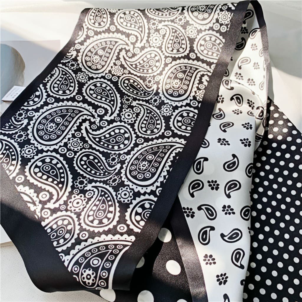 MaraSilk Pure Mulberry Silk Scarf - Ribbon Satin MS692