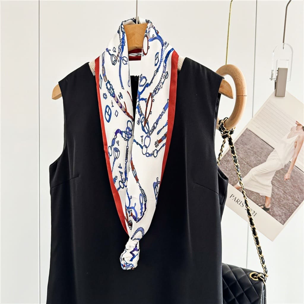 MaraSilk Pure Mulberry Silk Scarf - Ribbon Satin MS694