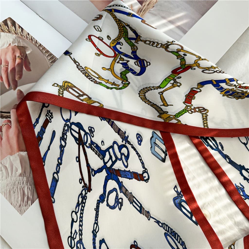 MaraSilk Pure Mulberry Silk Scarf - Ribbon Satin MS694