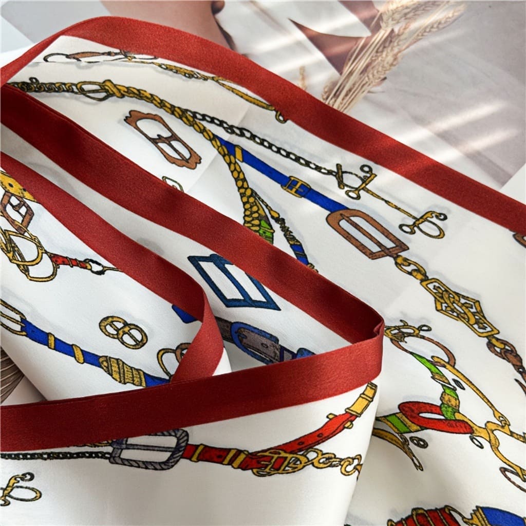 MaraSilk Pure Mulberry Silk Scarf - Ribbon Satin MS694