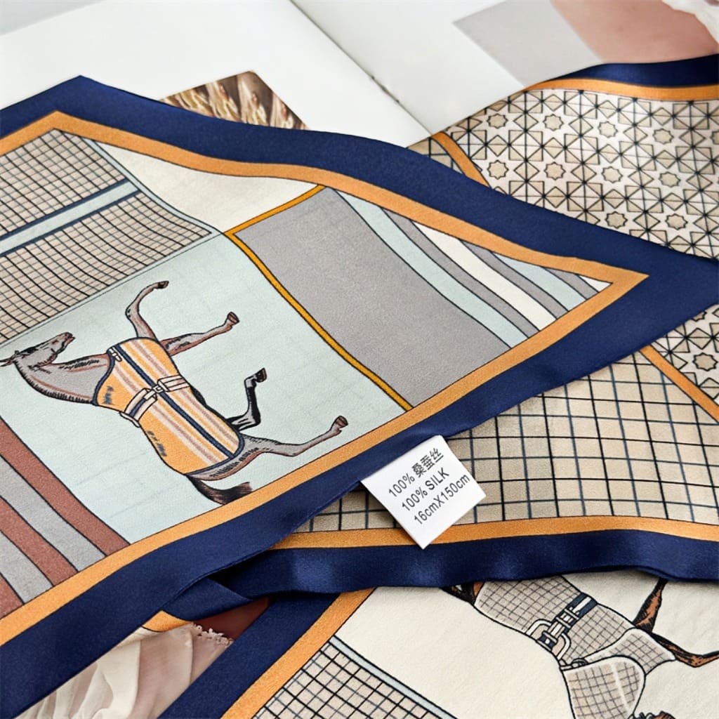 MaraSilk Pure Mulberry Silk Scarf - Ribbon Satin MS698