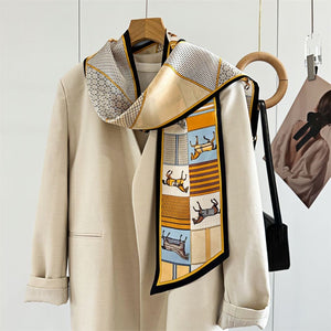 MaraSilk Pure Mulberry Silk Scarf - Ribbon Satin MS698 59" x 6" MS69802