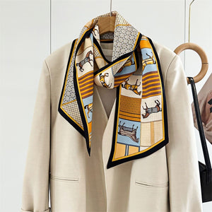 MaraSilk Pure Mulberry Silk Scarf - Ribbon Satin MS698