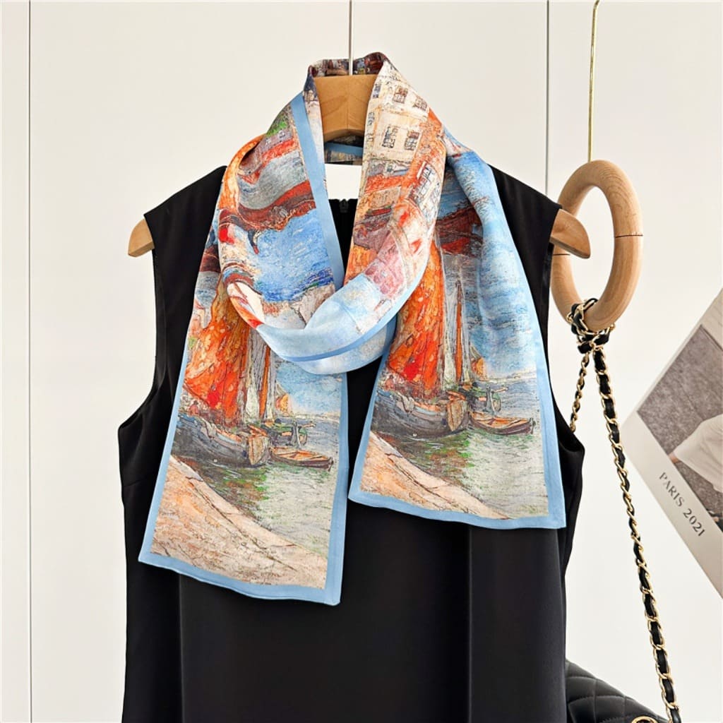 MaraSilk Pure Mulberry Silk Scarf - Ribbon Satin MS699 59" x 6" MS69901