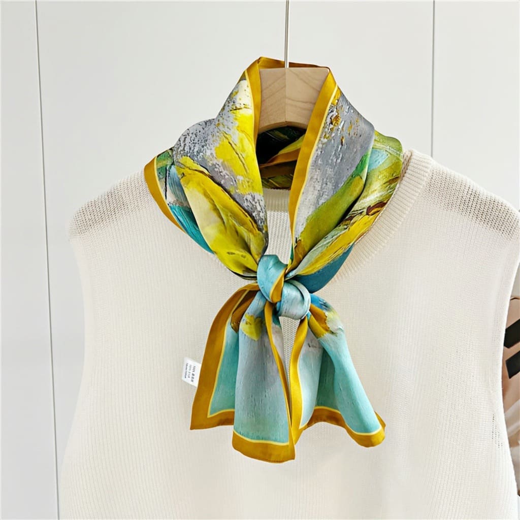MaraSilk Pure Mulberry Silk Scarf - Ribbon Satin MS700