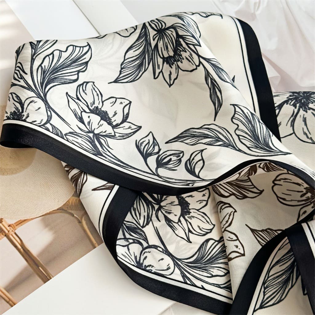 MaraSilk Pure Mulberry Silk Scarf - Ribbon Satin MS703