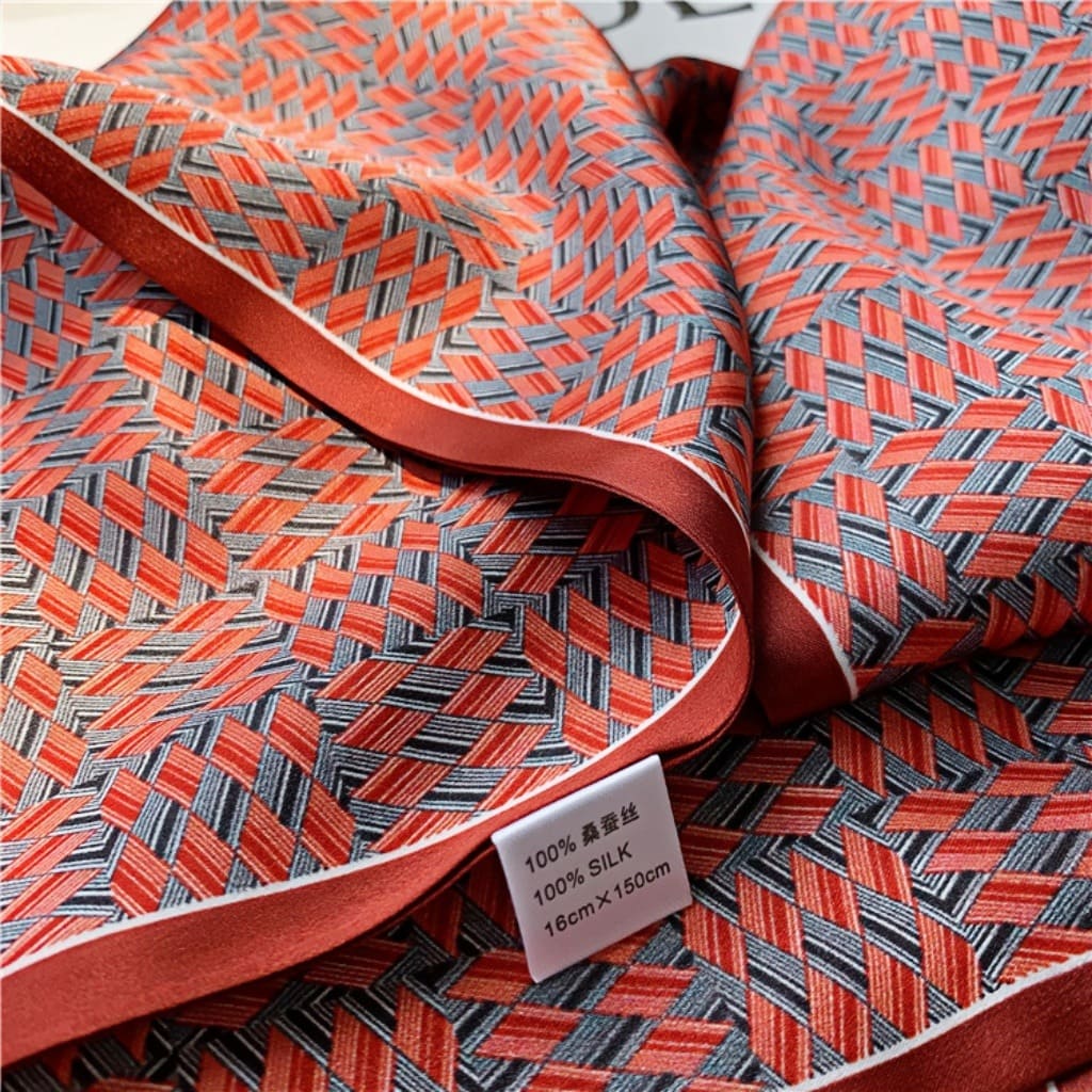 MaraSilk Pure Mulberry Silk Scarf - Ribbon Satin MS705