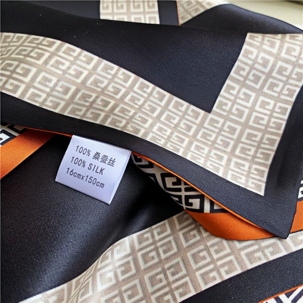 MaraSilk Pure Mulberry Silk Scarf - Ribbon Satin MS706