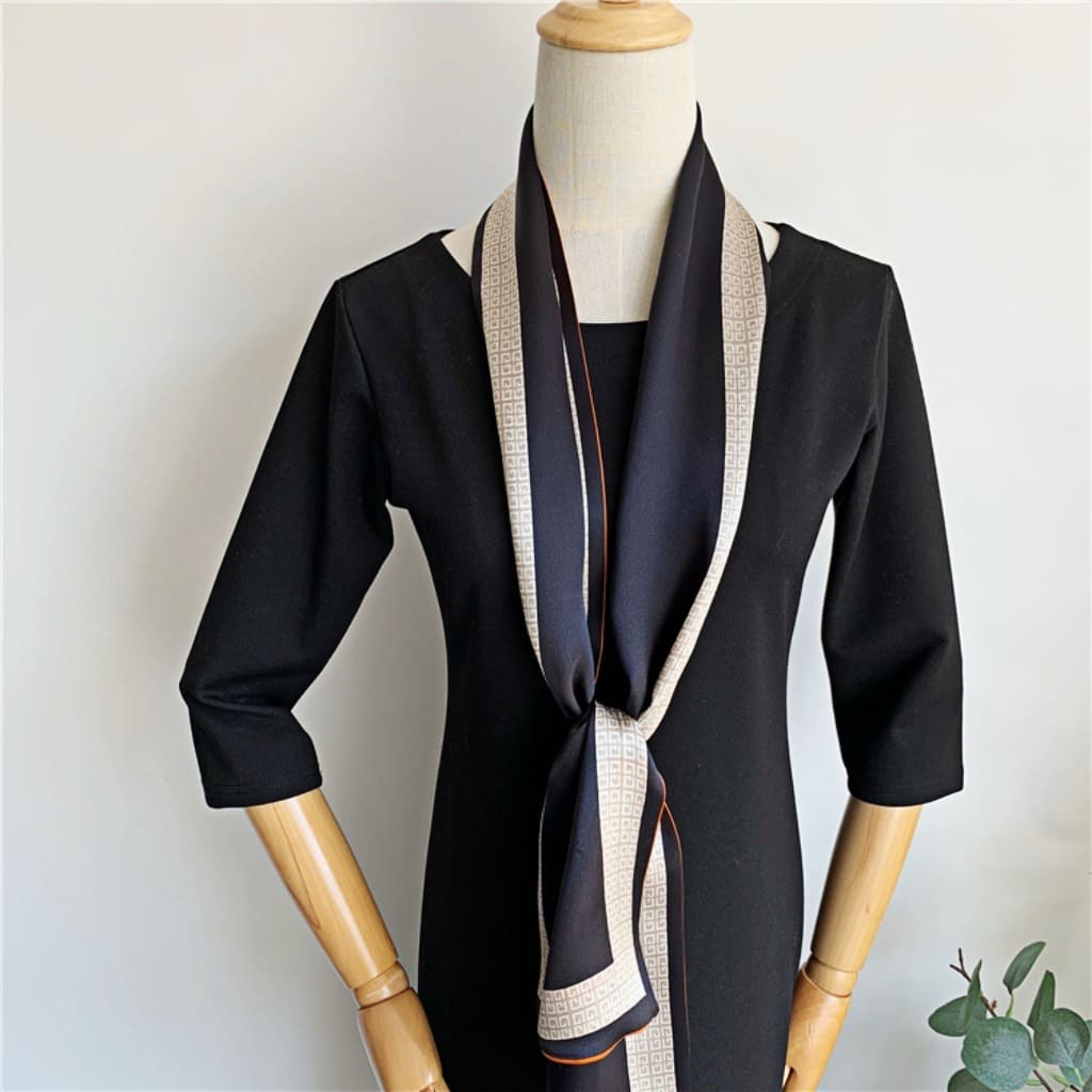 MaraSilk Pure Mulberry Silk Scarf - Ribbon Satin MS706