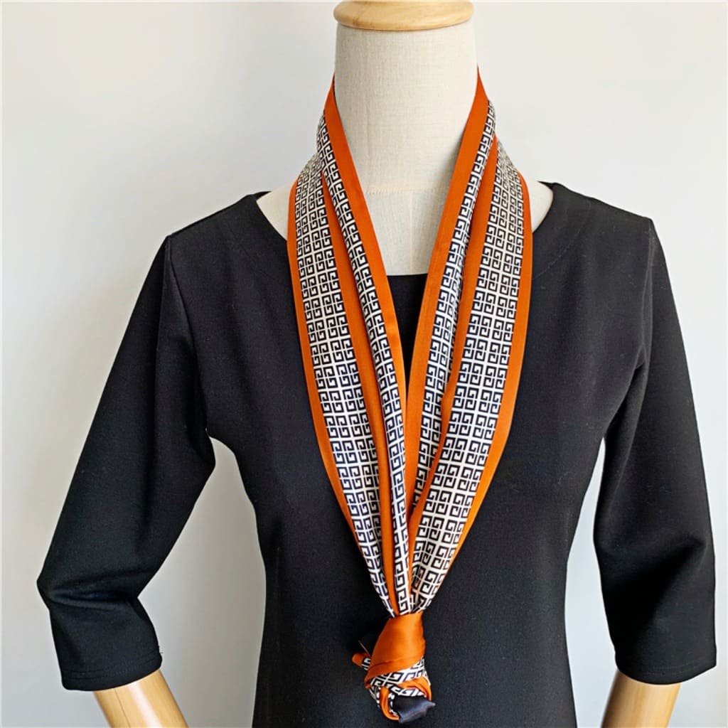 MaraSilk Pure Mulberry Silk Scarf - Ribbon Satin MS706