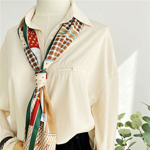 MaraSilk Pure Mulberry Silk Scarf - Ribbon Satin MS707