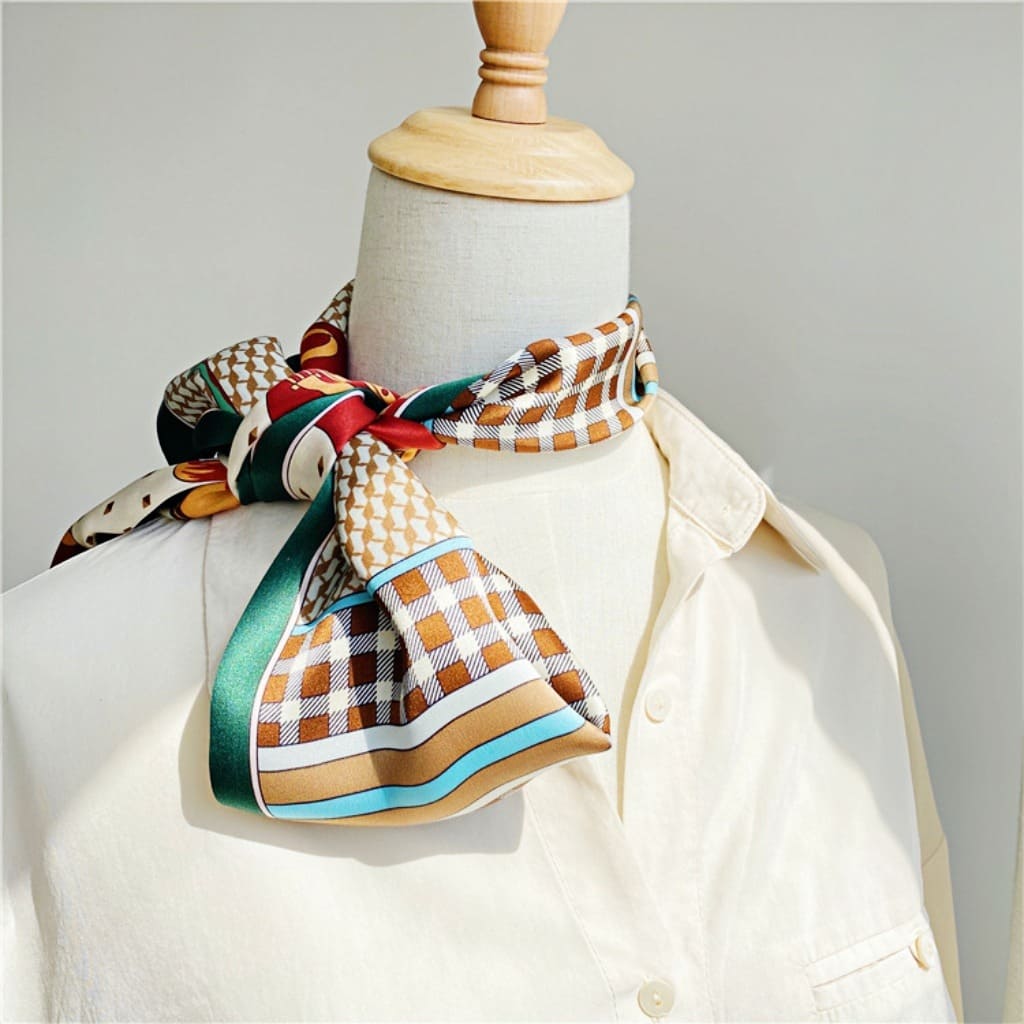 MaraSilk Pure Mulberry Silk Scarf - Ribbon Satin MS707