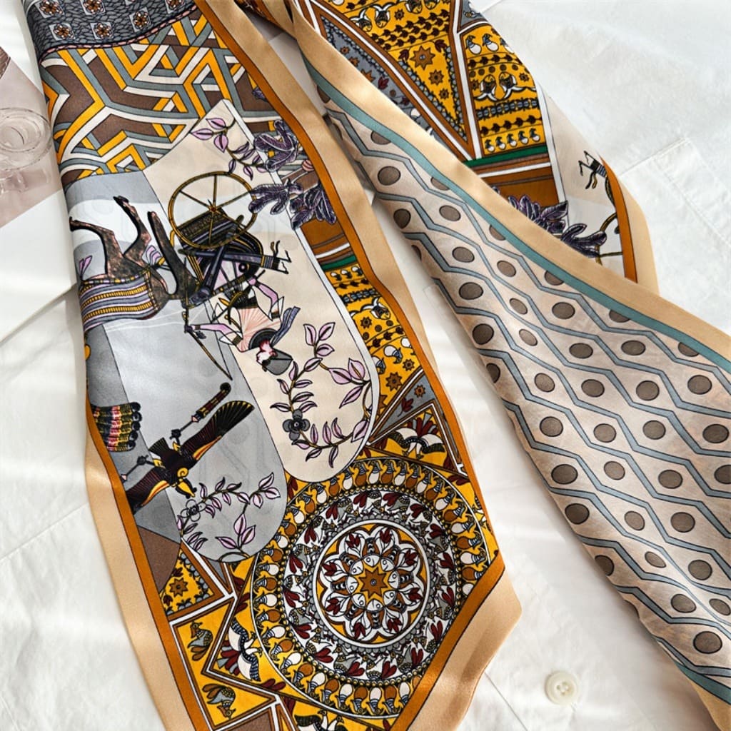 MaraSilk Pure Mulberry Silk Scarf - Ribbon Satin MS708