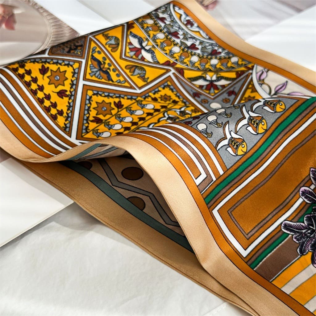 MaraSilk Pure Mulberry Silk Scarf - Ribbon Satin MS708