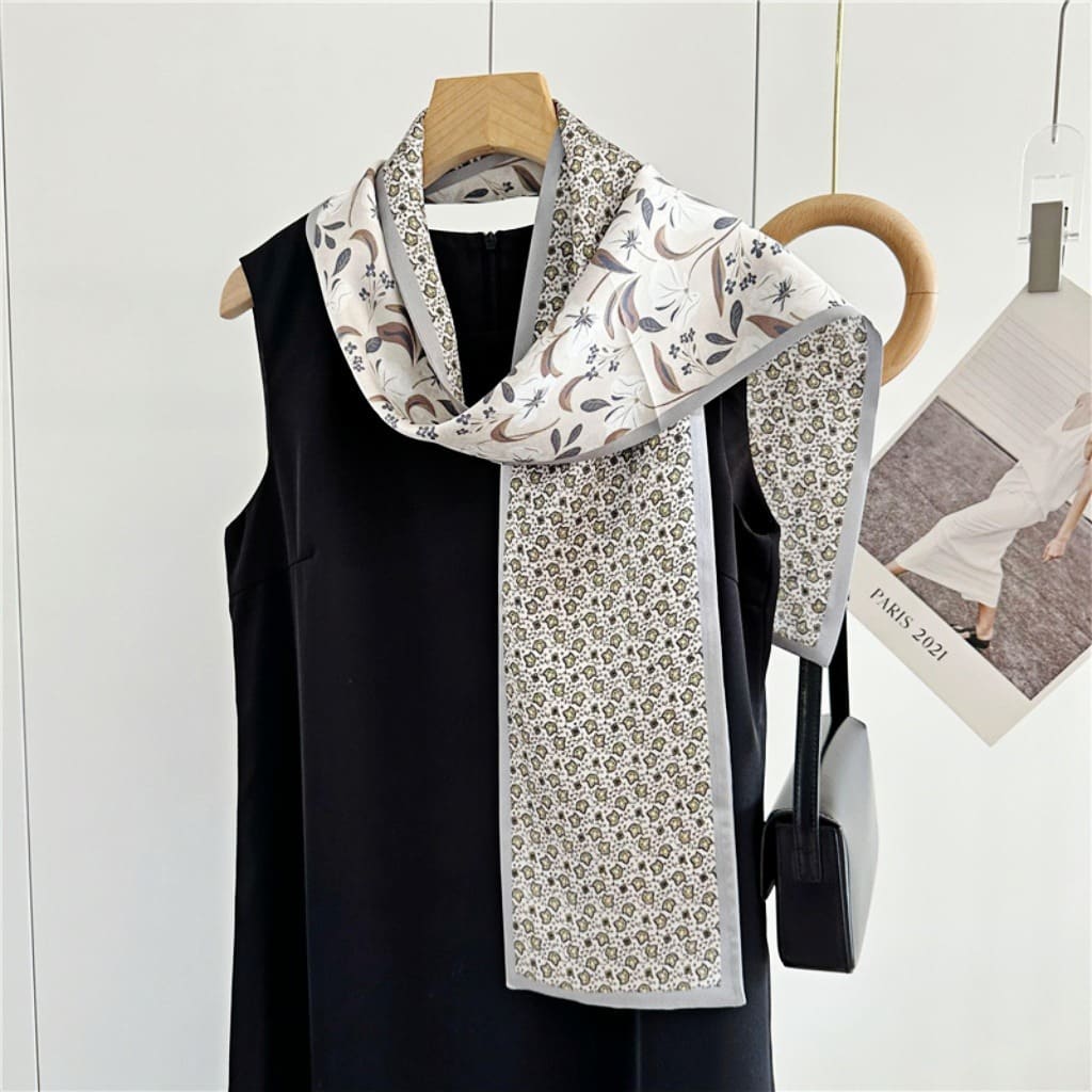 MaraSilk Pure Mulberry Silk Scarf - Ribbon Satin MS709