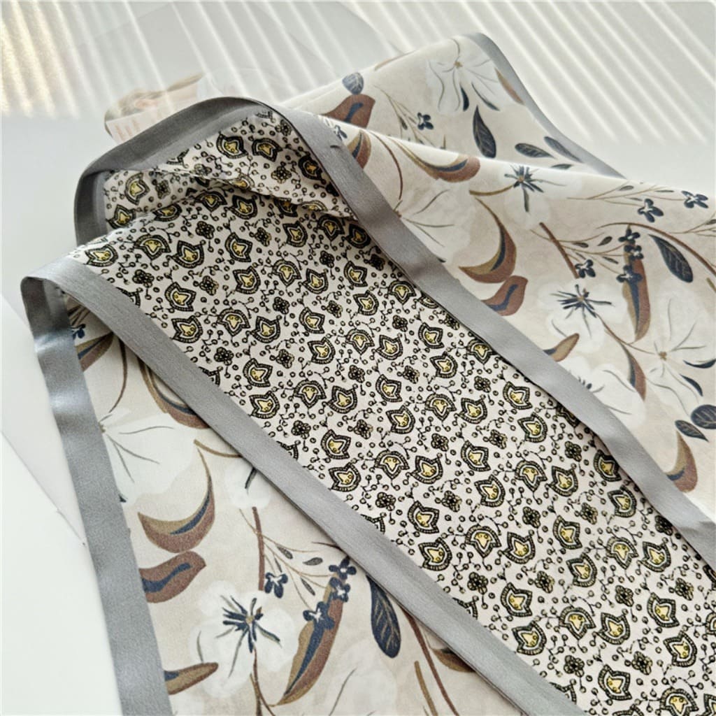 MaraSilk Pure Mulberry Silk Scarf - Ribbon Satin MS709