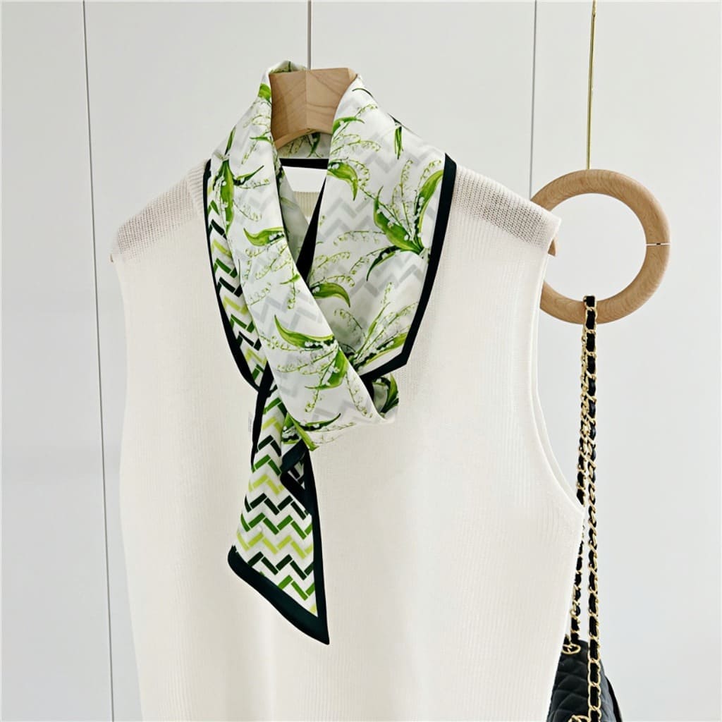 MaraSilk Pure Mulberry Silk Scarf - Ribbon Satin MS711