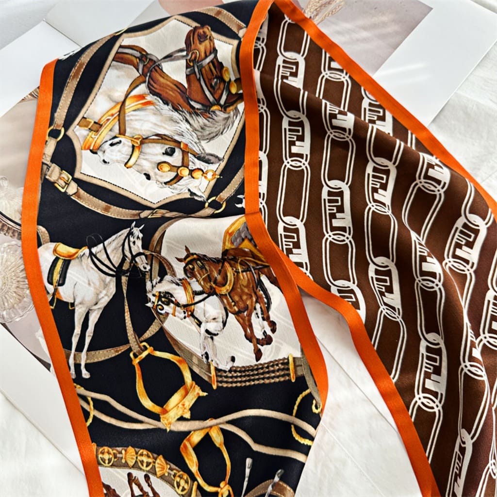 MaraSilk Pure Mulberry Silk Scarf - Ribbon Satin MS713