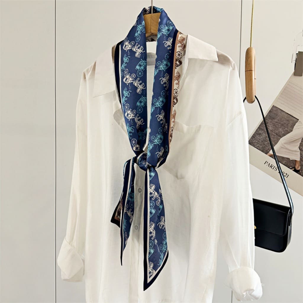 MaraSilk Pure Mulberry Silk Scarf - Ribbon Satin MS715