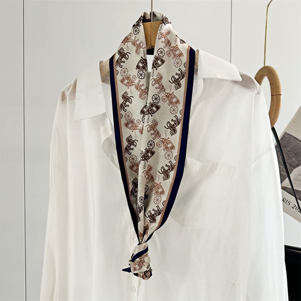 MaraSilk Pure Mulberry Silk Scarf - Ribbon Satin MS715