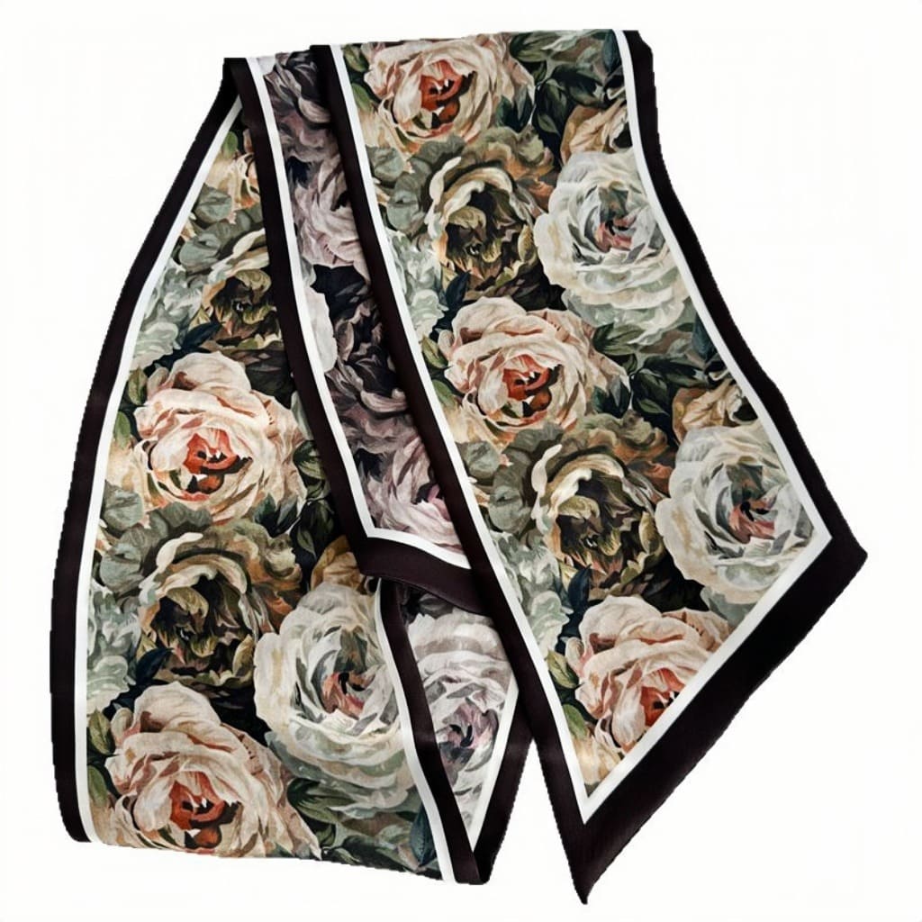 MaraSilk Pure Mulberry Silk Scarf - Ribbon Satin MS716