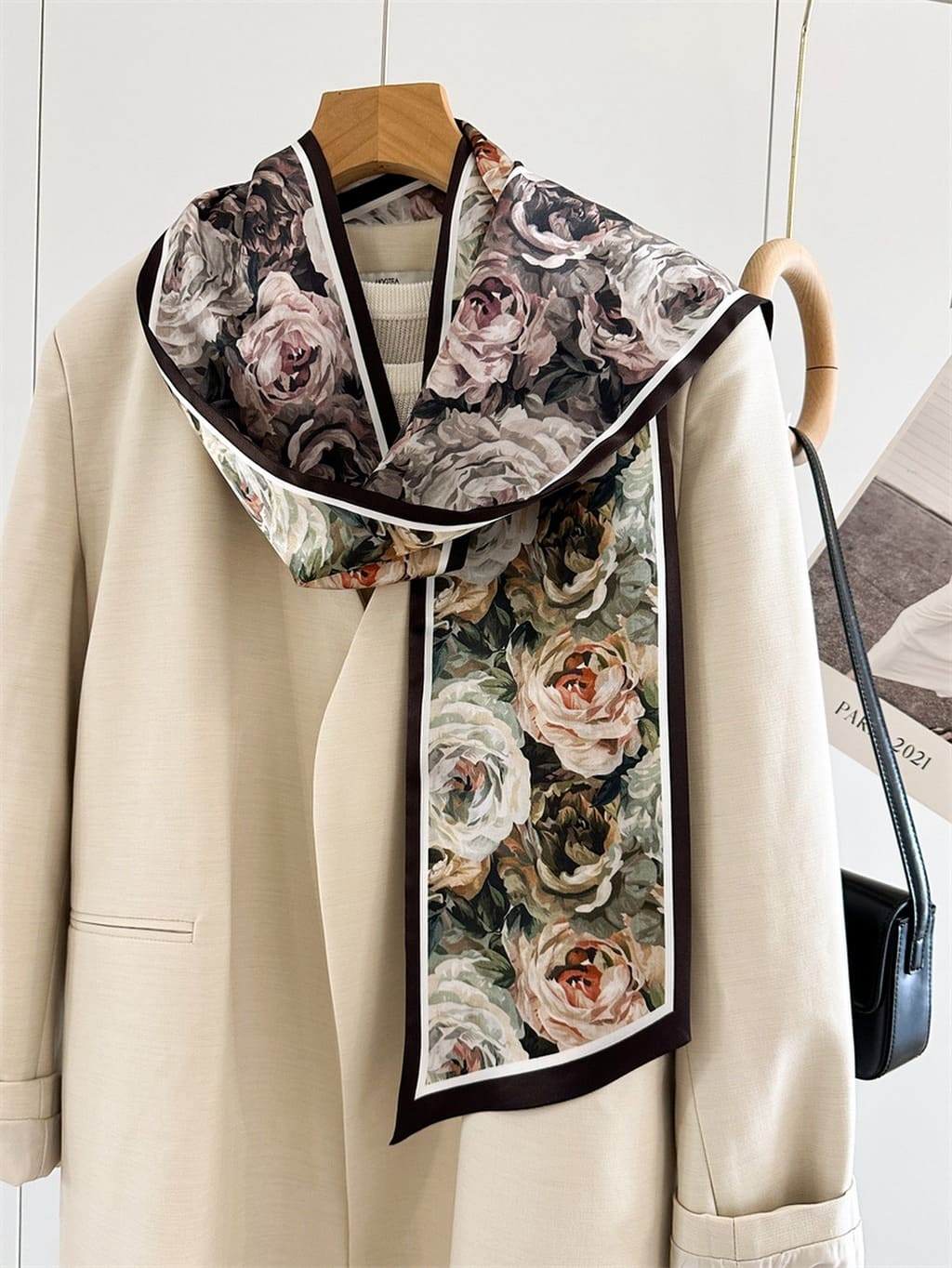 MaraSilk Pure Mulberry Silk Scarf - Ribbon Satin MS716