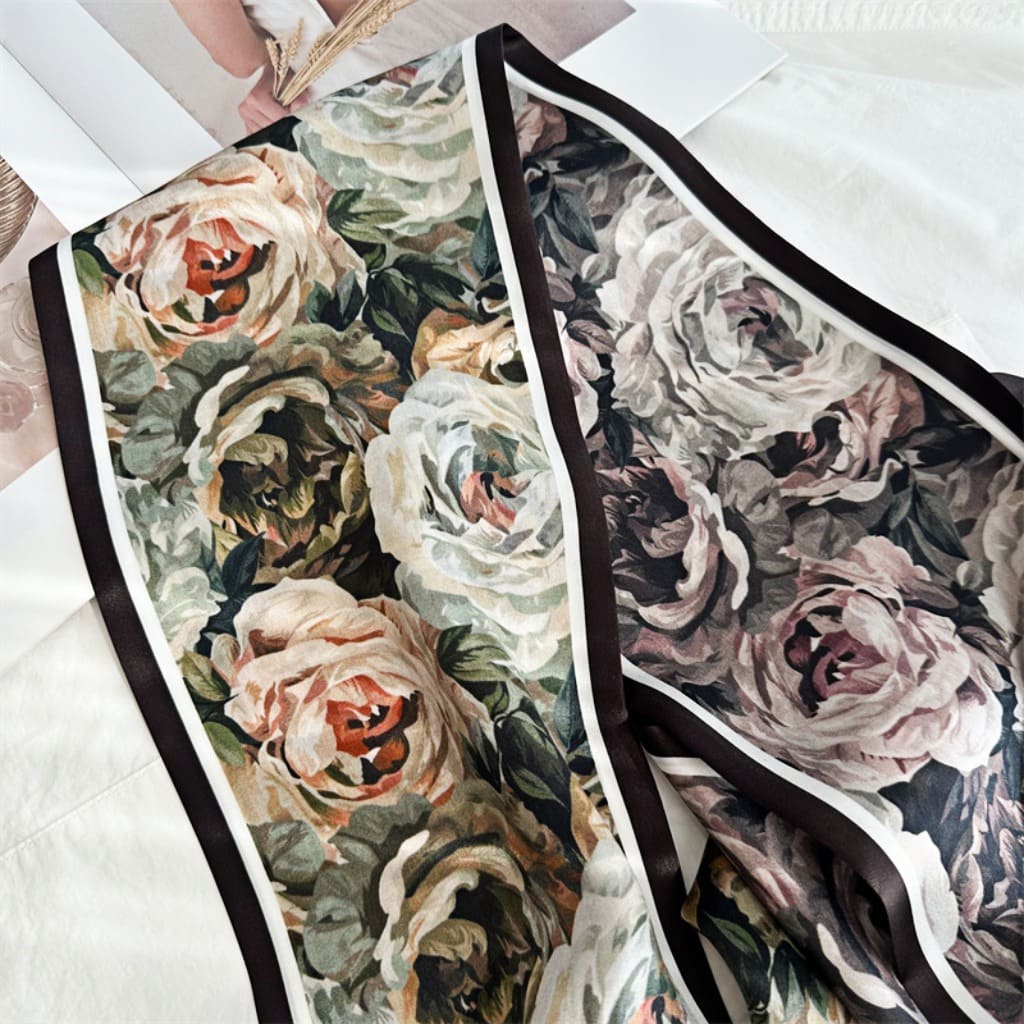 MaraSilk Pure Mulberry Silk Scarf - Ribbon Satin MS716