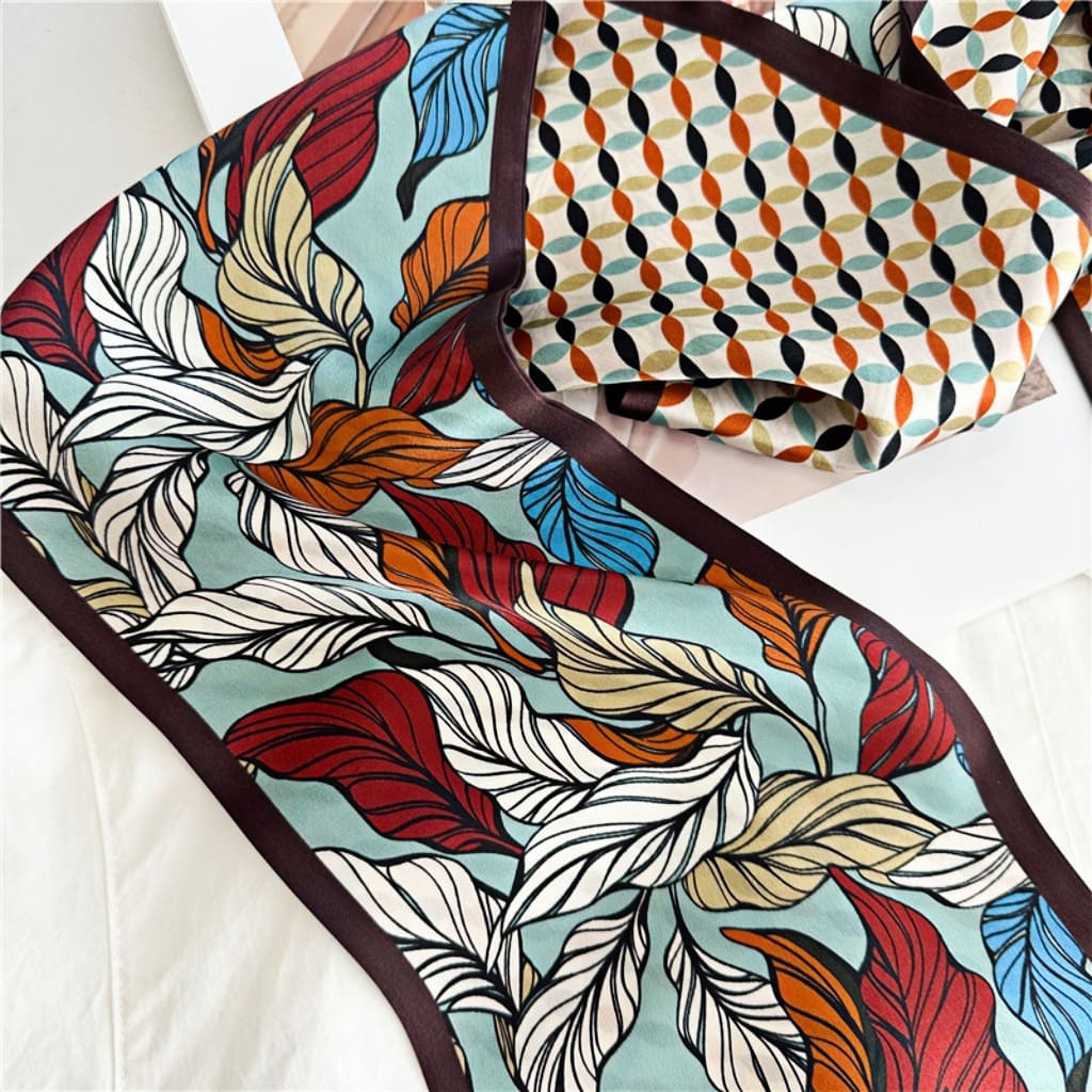 MaraSilk Pure Mulberry Silk Scarf - Ribbon Satin MS717