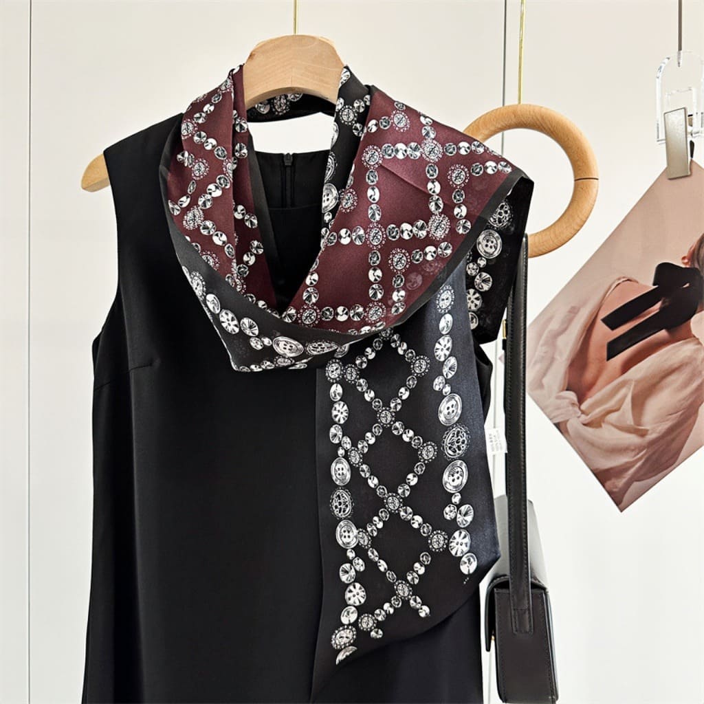 MaraSilk Pure Mulberry Silk Scarf - Ribbon Satin MS720