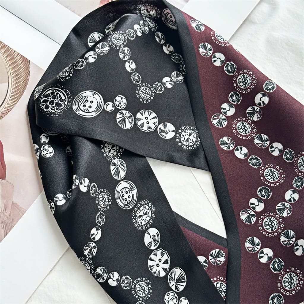 MaraSilk Pure Mulberry Silk Scarf - Ribbon Satin MS720