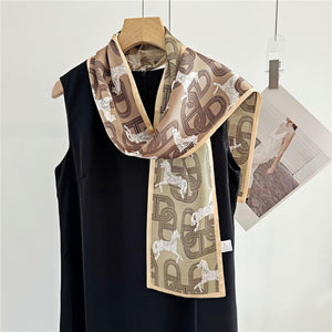 MaraSilk Pure Mulberry Silk Scarf - Ribbon Satin MS722