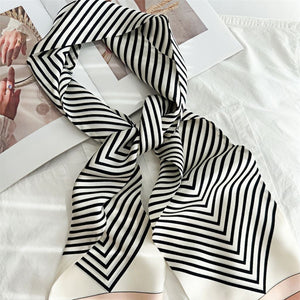 MaraSilk Pure Mulberry Silk Scarf - Ribbon Satin MS723