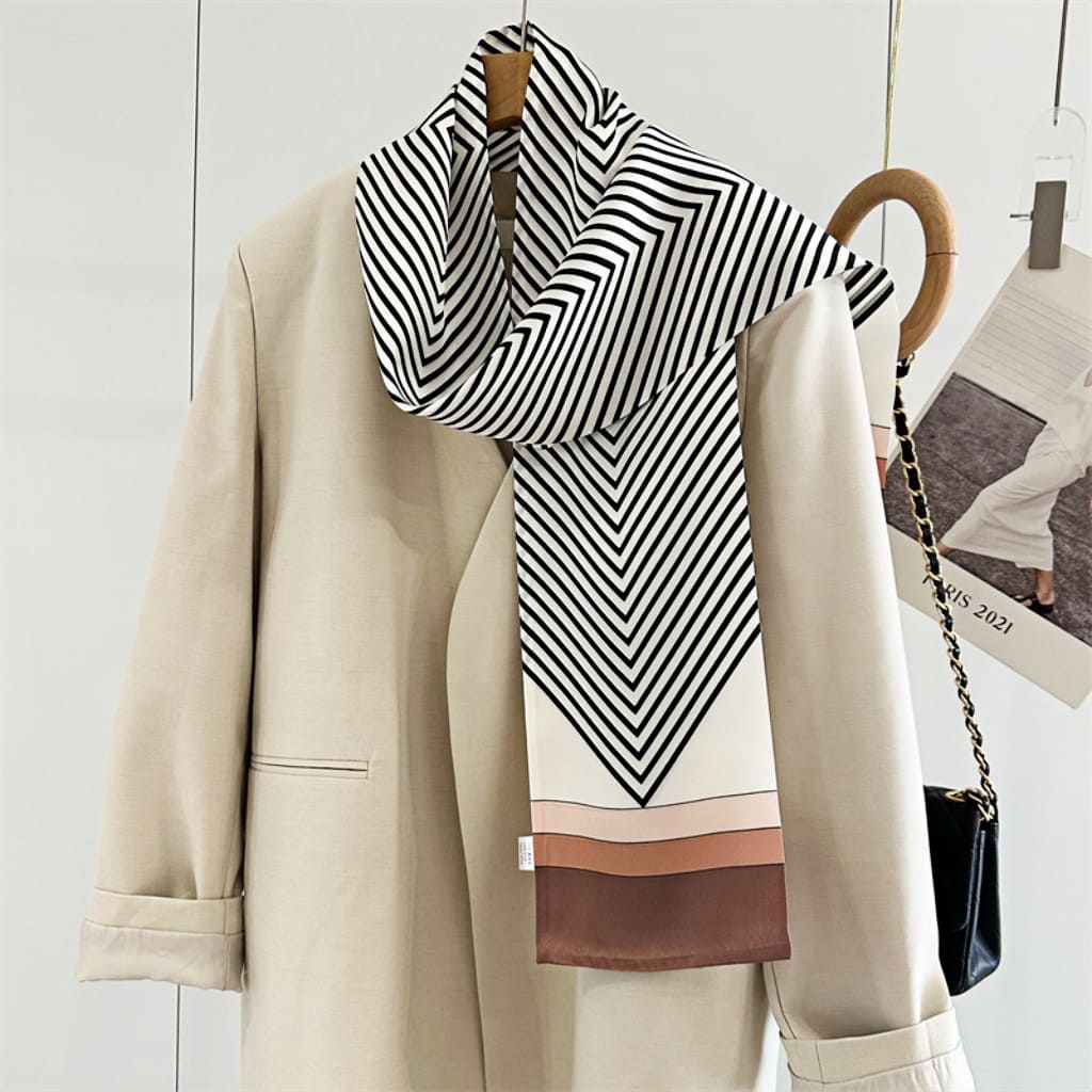 MaraSilk Pure Mulberry Silk Scarf - Ribbon Satin MS723