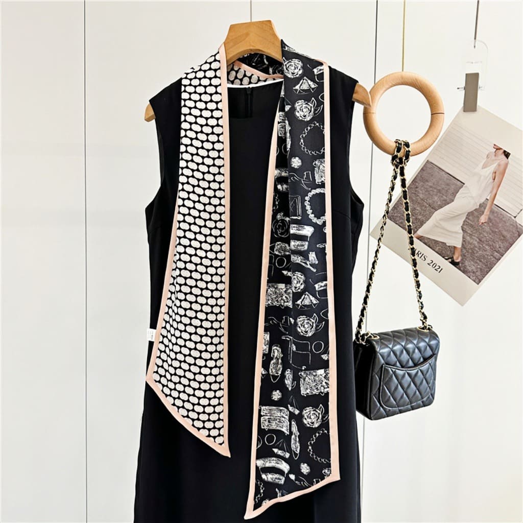 MaraSilk Pure Mulberry Silk Scarf - Ribbon Satin MS724