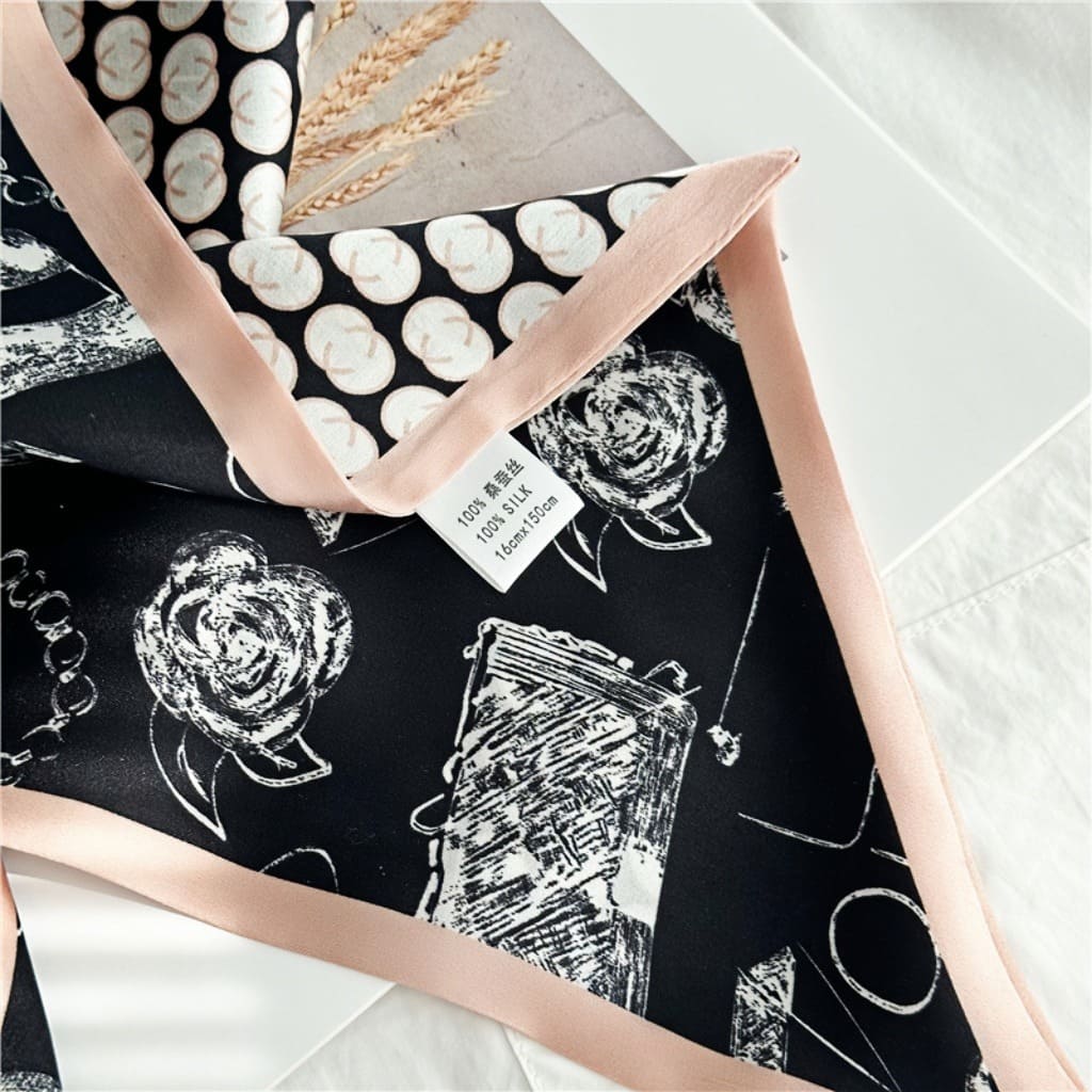 MaraSilk Pure Mulberry Silk Scarf - Ribbon Satin MS724