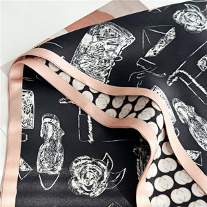 MaraSilk Pure Mulberry Silk Scarf - Ribbon Satin MS724