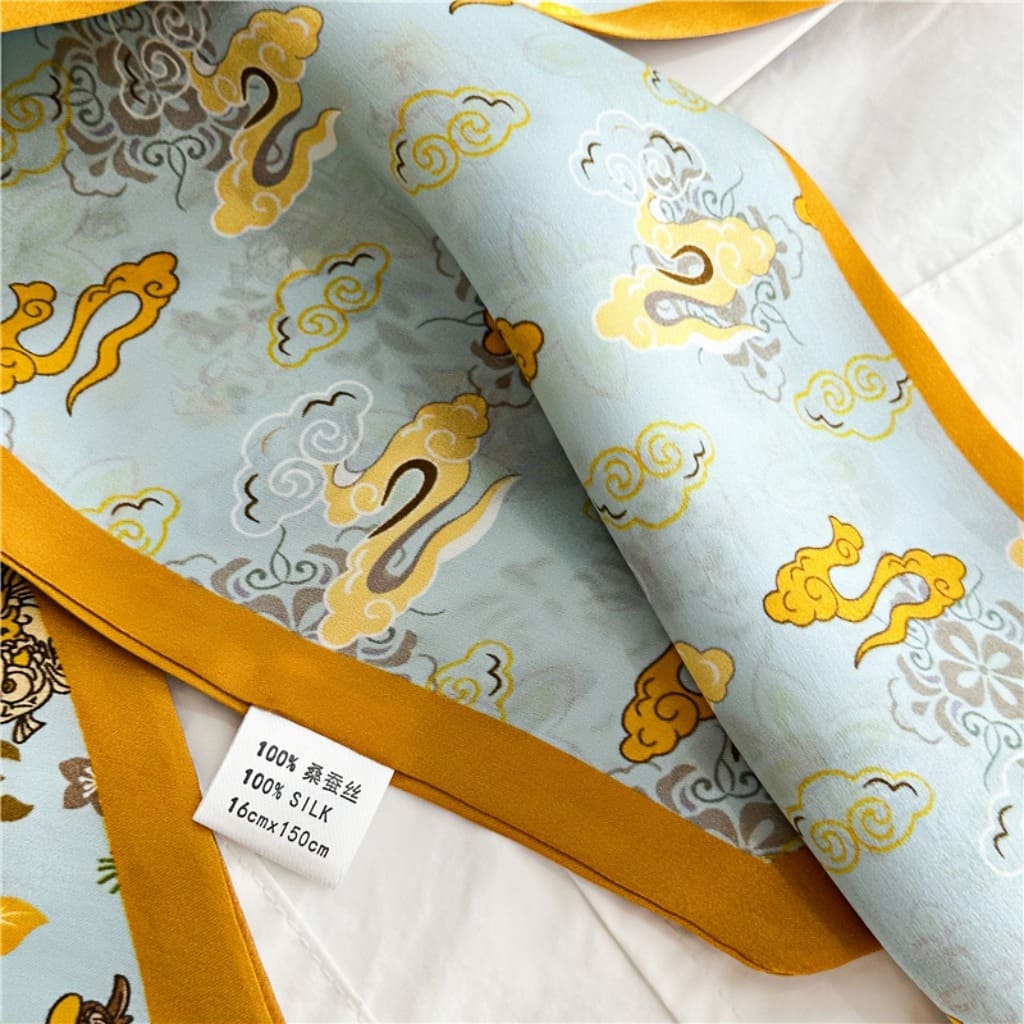 MaraSilk Pure Mulberry Silk Scarf - Ribbon Satin MS725